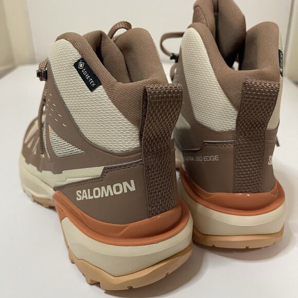 NEW! Salomon X Ultra 360 Edge Mid GTX Women’s Boots Shortbread 474627 US 9.5 - Picture 4 of 7